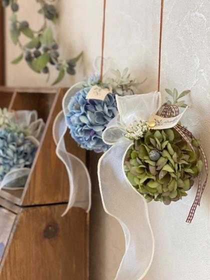 即日☆【造花】MAGIQ東京堂/ミルハイドレンジアブッシュ BLUE