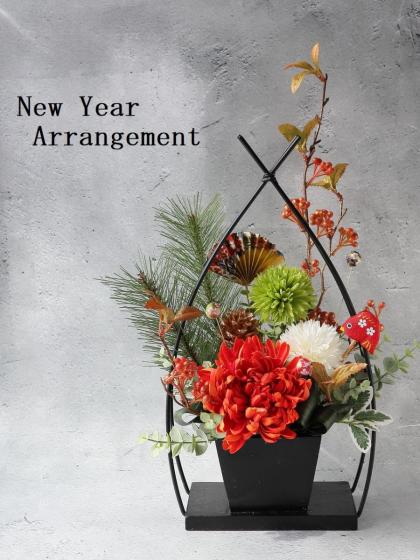 造花】アスカ/ポンポンマムバンチ(1束3本) ホワイト/A-34942-1 - 花材