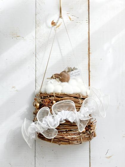 即日☆【ドライ】大地農園/ミニスケルトンリーフ 小 約40枚 白/51493