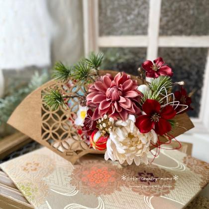 即日☆【造花】MAGIQ東京堂/花みずきベルべ レッド #3 RED/FJ003717