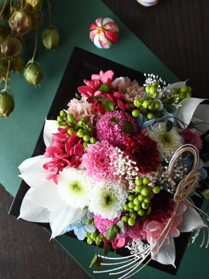 即日☆【プリザーブド】大地農園/ワイヤープランツ・ショート 10本