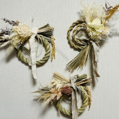 ⭐必ずプロフ読んで下さい★作品2点 しめ縄飾り☆正月飾り 𓇚 お正月飾り Vol.2𓂃 𓈒𓏸⠀ ⠀ こちらは、お正月が過ぎたら