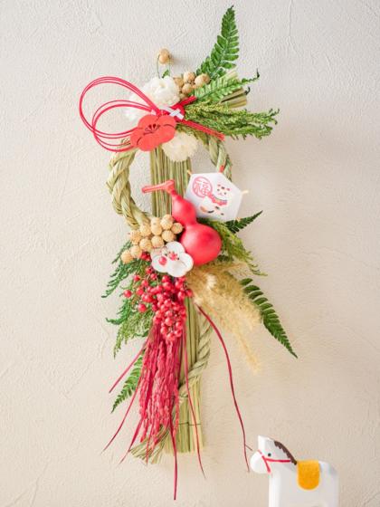 特価◎東京堂/彩凛しめ飾り/XJ002028 - 花材通販はなどんやアソシエ