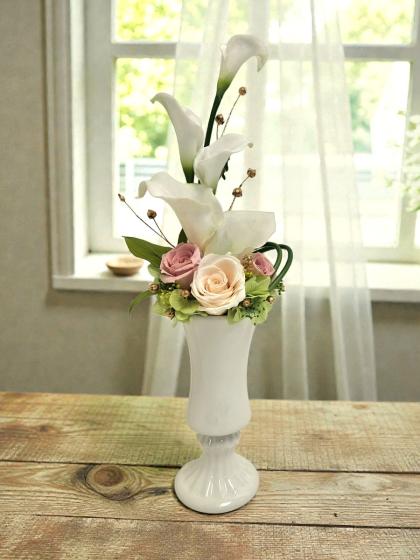 即日☆クレイ/Renee 6.5φ16H WHITE/326-233-100 - 花材通販はなどんや