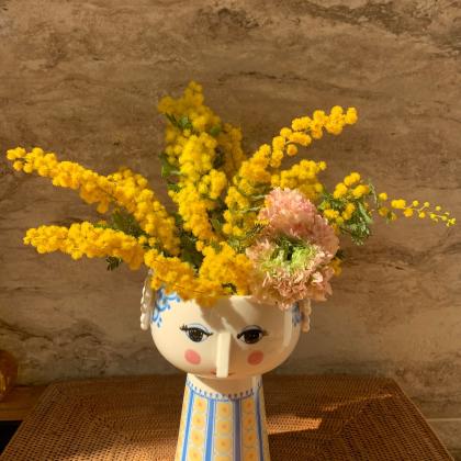 08直前】ラナンキュラス ポンポンアリス(ピンク緑)50CM - 花材通販は