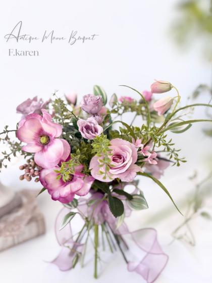 即日☆【造花】アスカ/ローズ ピンク/A-32985-003 - 花材通販はなどん