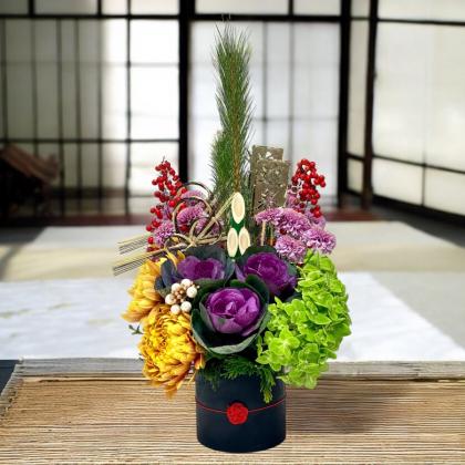 生花】ミモザとブルニアのオーバルリース /はなどんやキット - 花材