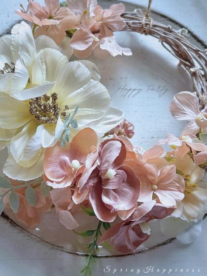 大地農園/ライトリース・サンキライ15cm 5個 ウォッシュホワイト/75241