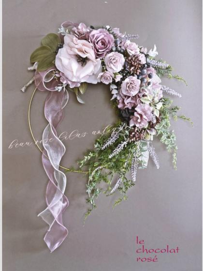即日☆【造花】アスカ/ハイドランジアバンチ (1束3本) #017 ライラック