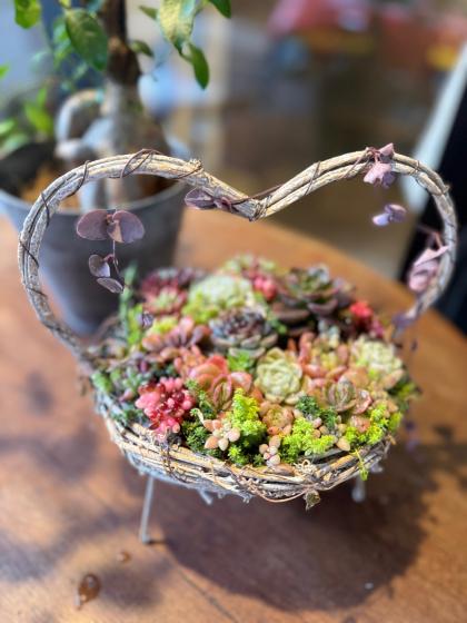 即日☆NatureDesigns/ネストハート・大 ナチュラル/45350 - 花材通販は