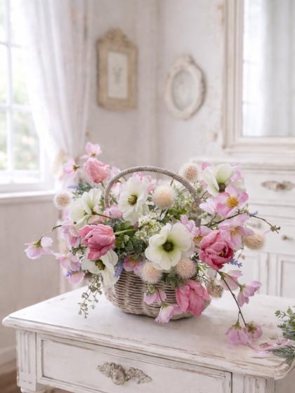 即日☆【造花】ビバ工芸/VDG-5623 ハートリーフブッシュ GRY/GR/VDG