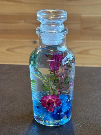 即日☆ ハーバリウム瓶(スパイスL)120ml 専用ガラス栓付 - 花材通販は