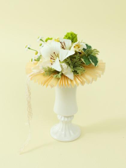 即日☆クレイ/Renee 6.5φ16H WHITE/326-233-100 - 花材通販はなどんや